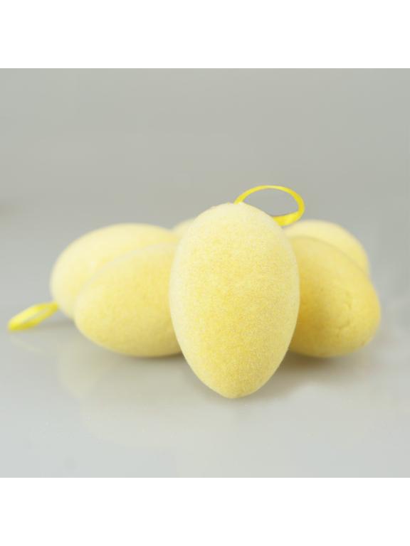 Dekoracyjne jajeczka flokowane (6 szt.)