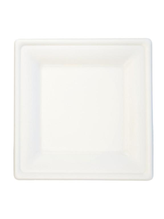 Talerze 20x20 cm - trzcina cukrowa (6 szt.)