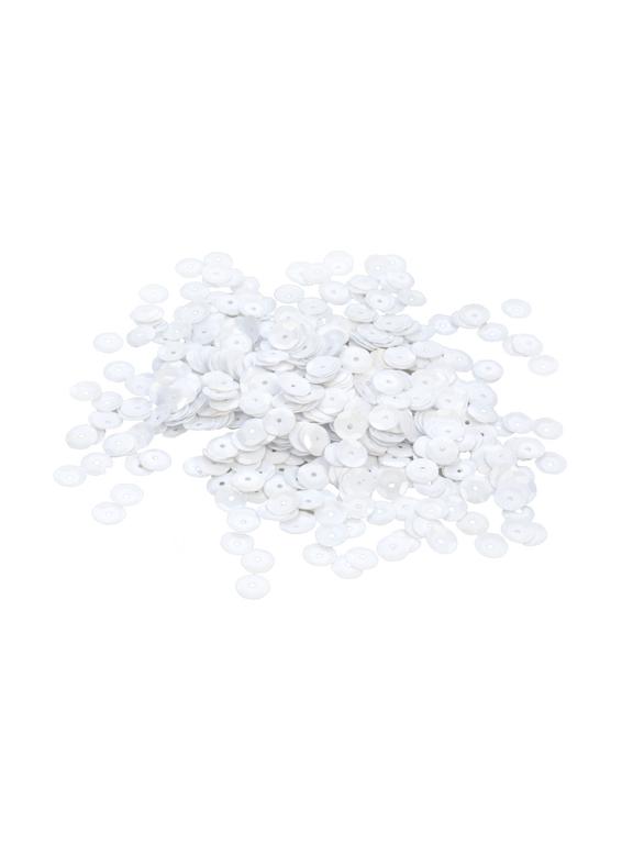 Cekiny dekoracyjne białe