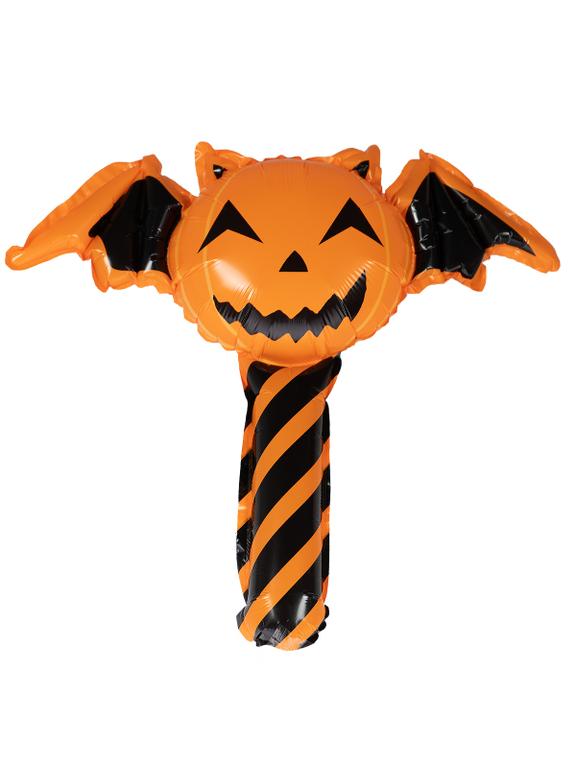 Balon foliowy z uchwytem - skrzydlata dynia