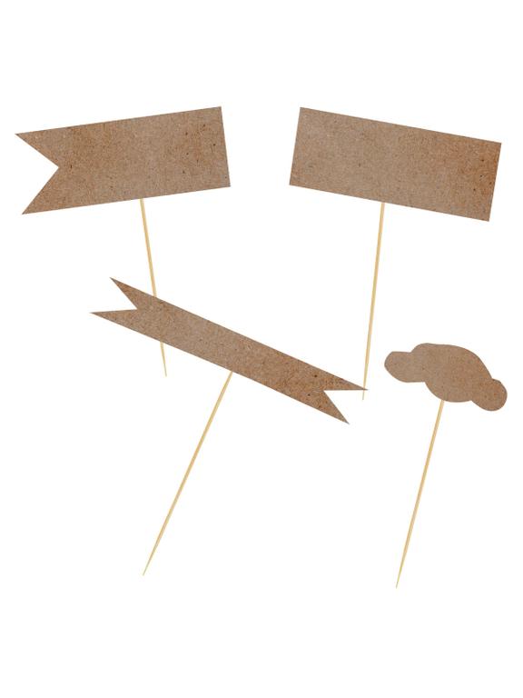 Pickery flagi - Kraft Balloons (9 szt.)