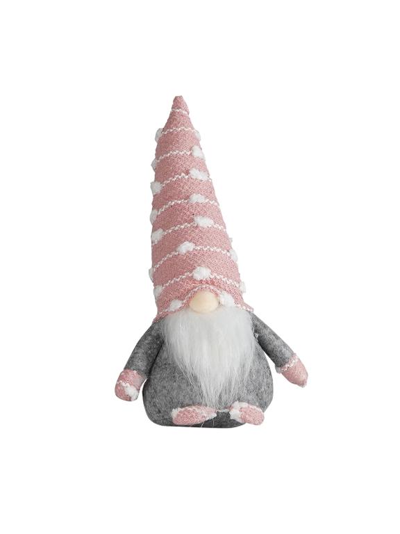 Skrzat z czapką w kropki - różowy