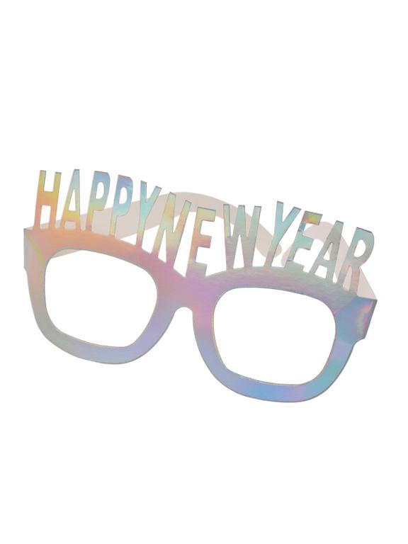 Papierowe okulary Happy New Year (4 szt.) - FSC Mix Credit