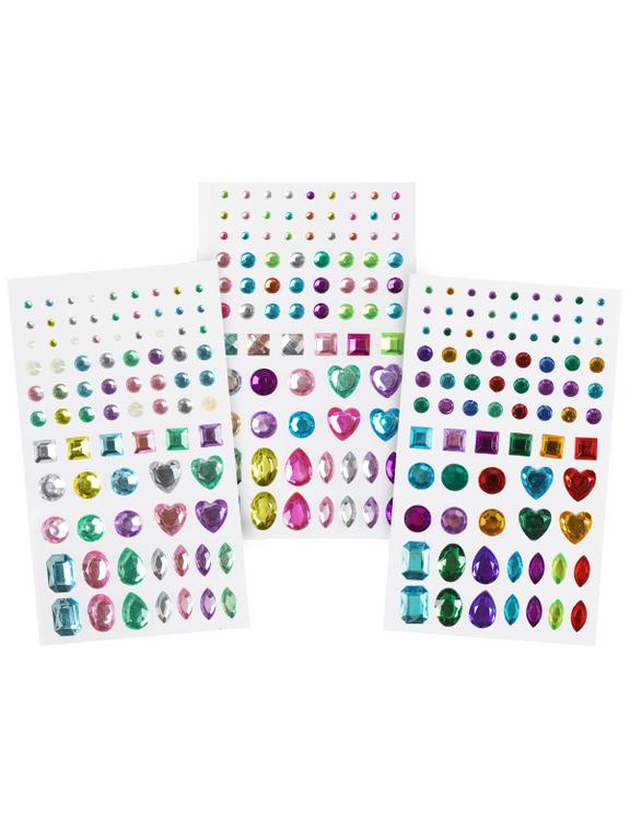 Samoprzylepne kryształki - mix kształtów