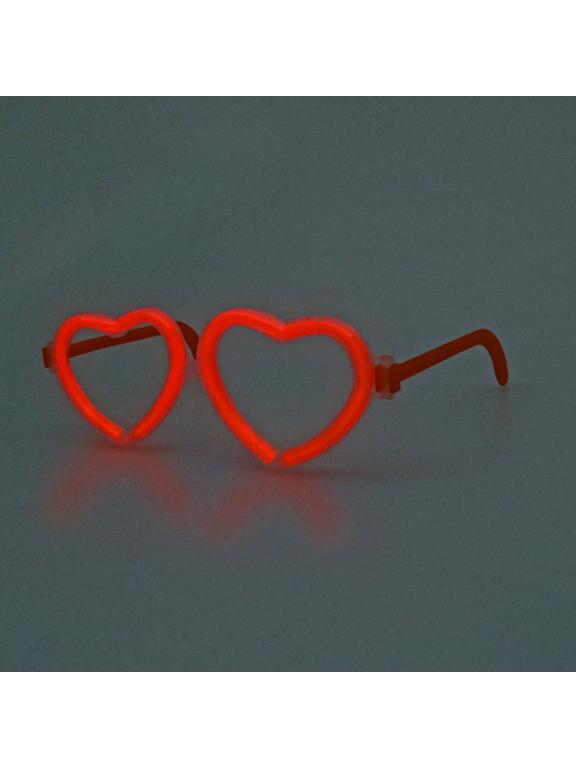 Okulary serca Glow stick