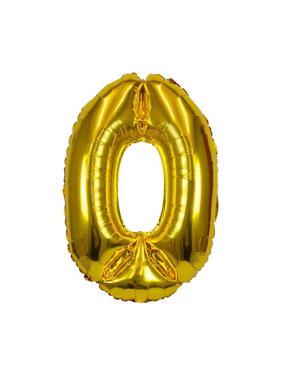 Balon foliowy cyferka nr 0