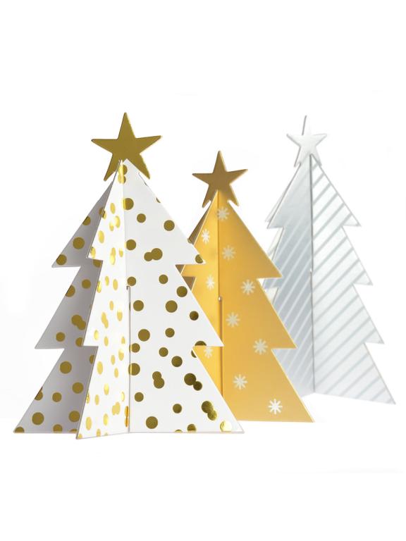 Zestaw kreatywny błyszczące choinki (3 szt.)