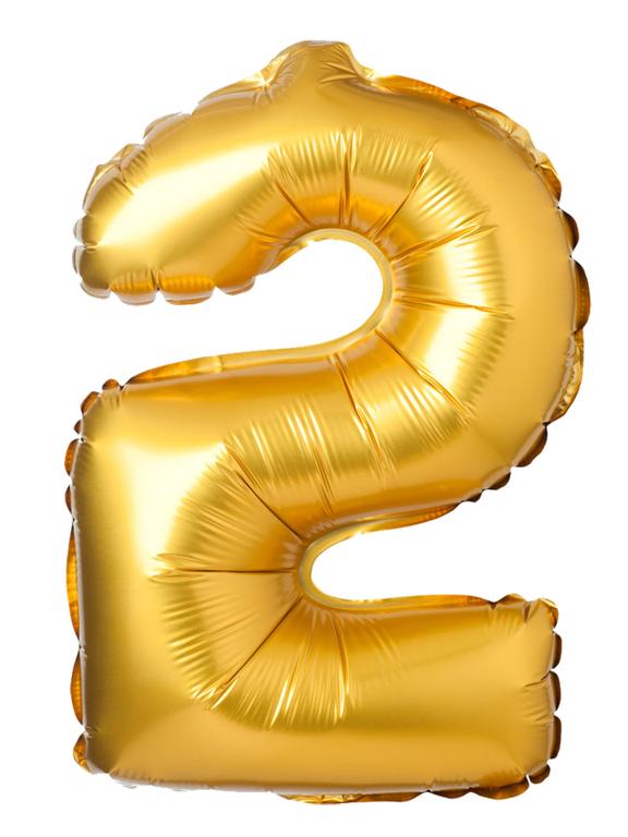 Balon foliowy cyferka matowa - 2