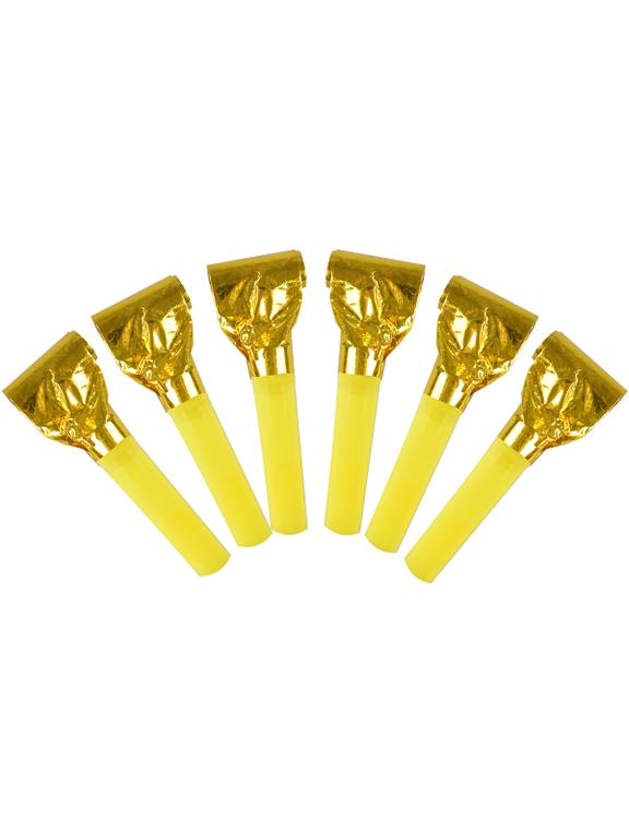 Gwizdki foliowe złote 2,5x35 cm