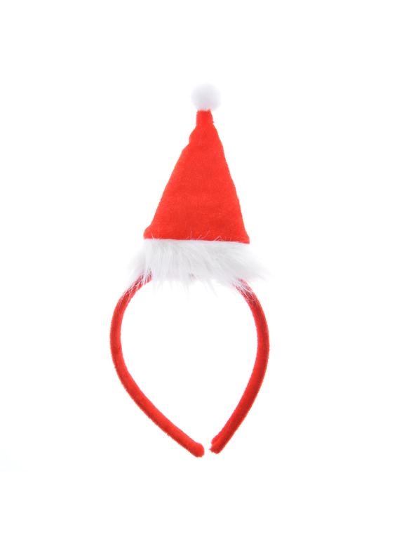 Opaska z czapką Mikołaja