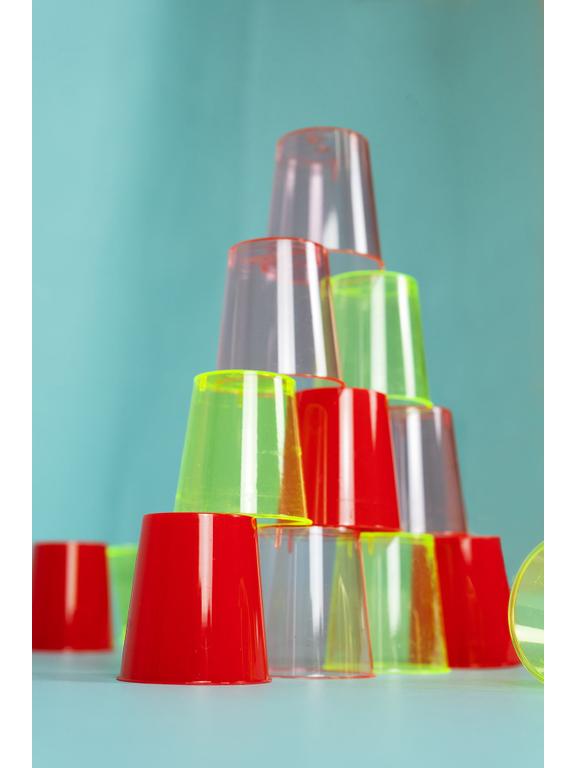 Kolorowe kieliszki 30 ml wielokrotnego użytku (8 szt.)