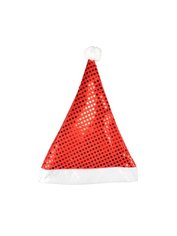 Czapka Mikołaja z cekinami