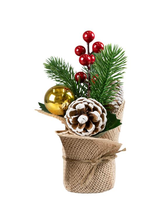 Dekoracja świąteczna z bombką