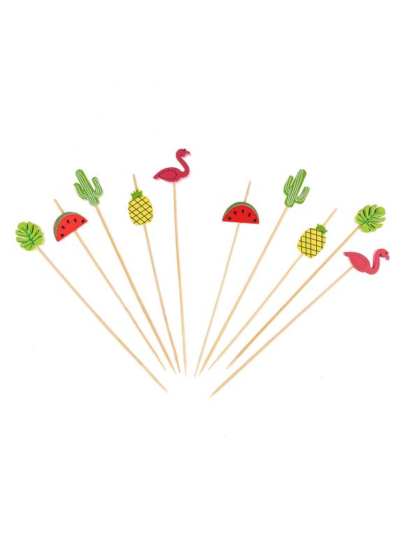 Szpilki do koreczków summer party (120 szt.) - FSC 100%