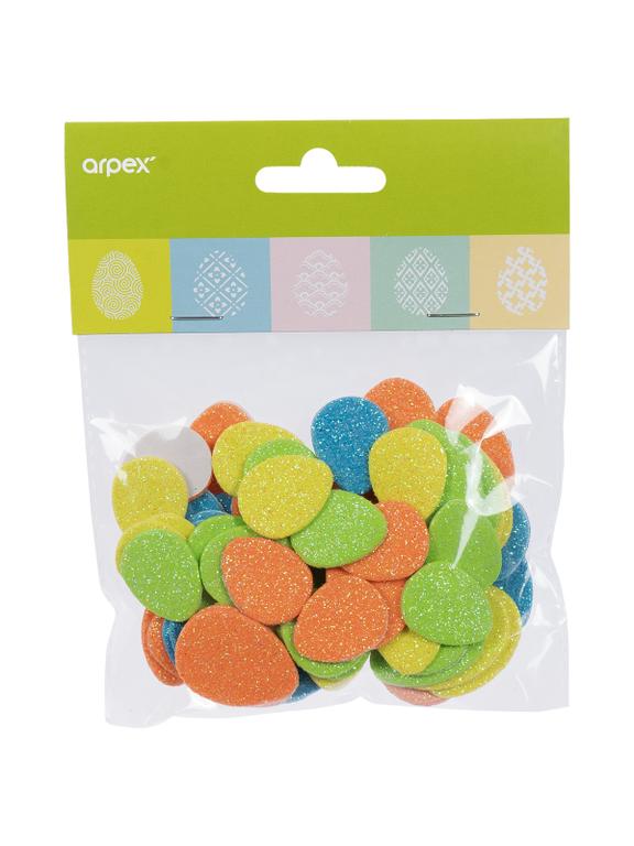 Wiosenne naklejki z brokatem