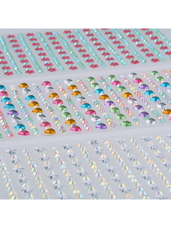 Samoprzylepne kryształki dekoracyjne