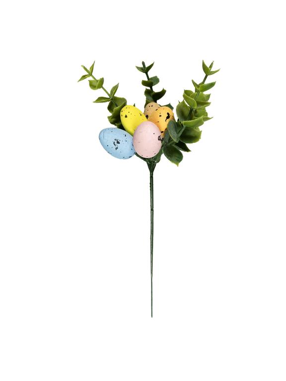 Gałązka dekoracyjna z pisankami 24 cm