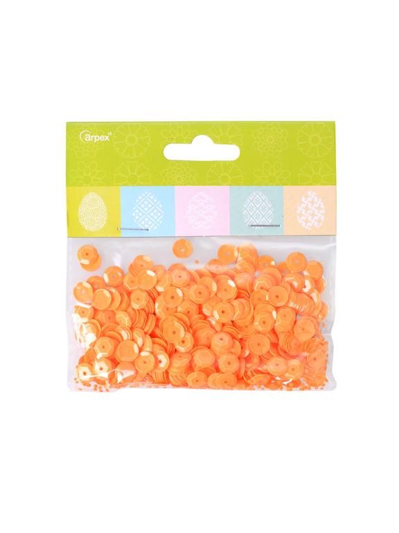 Cekiny dekoracyjne pomarańczowe