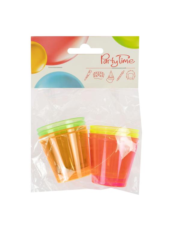 Kolorowe kieliszki 30 ml wielokrotnego użytku (8 szt.)