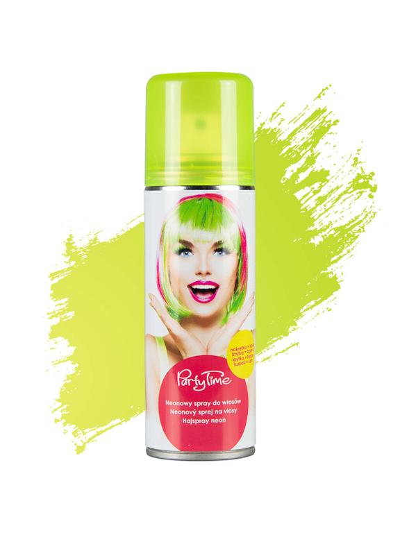 Neonowy spray do włosów żółty