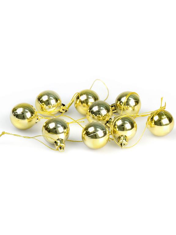 Bombki mini (9 szt.) złote