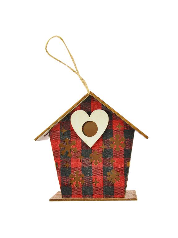 Drewniana zawieszka - domek