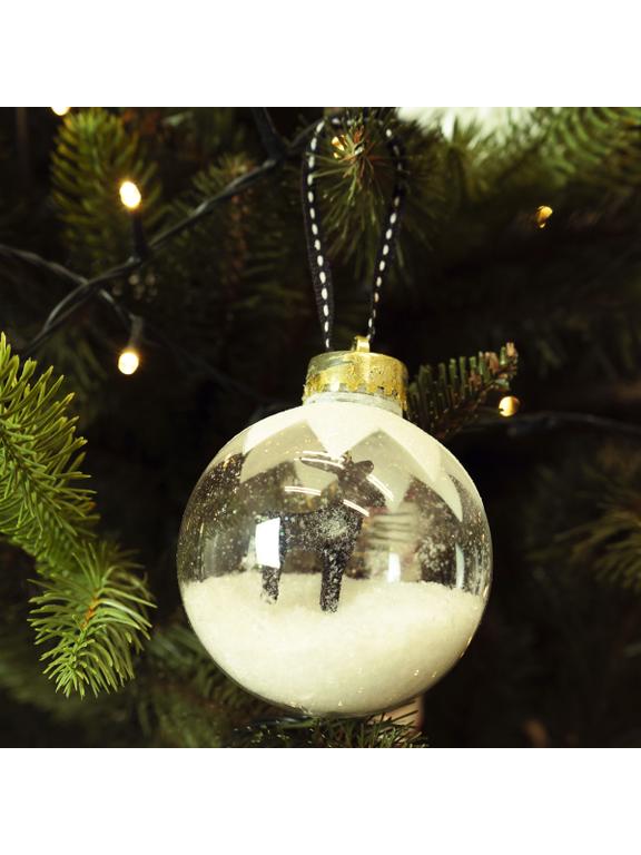 Bombka ze sztucznym śniegiem