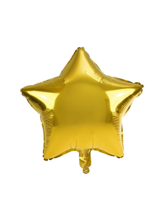 Balon foliowy gwiazda złoty