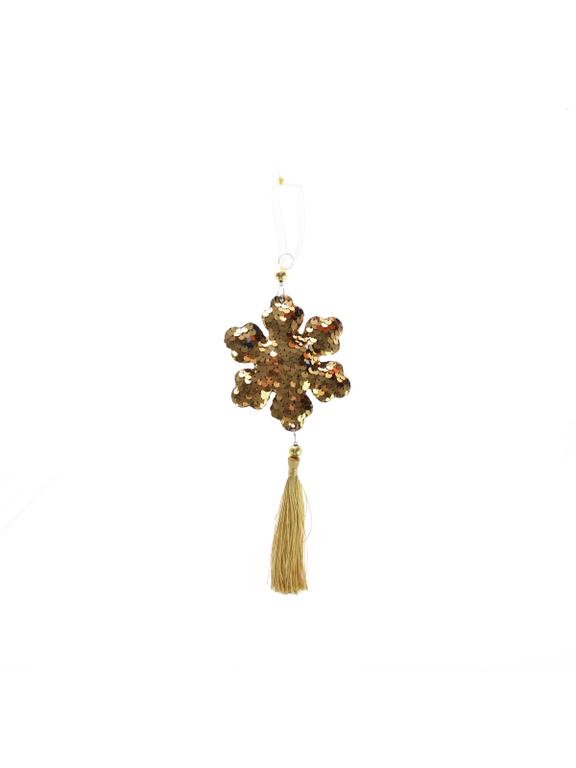 Zawieszka z cekinową śnieżynką