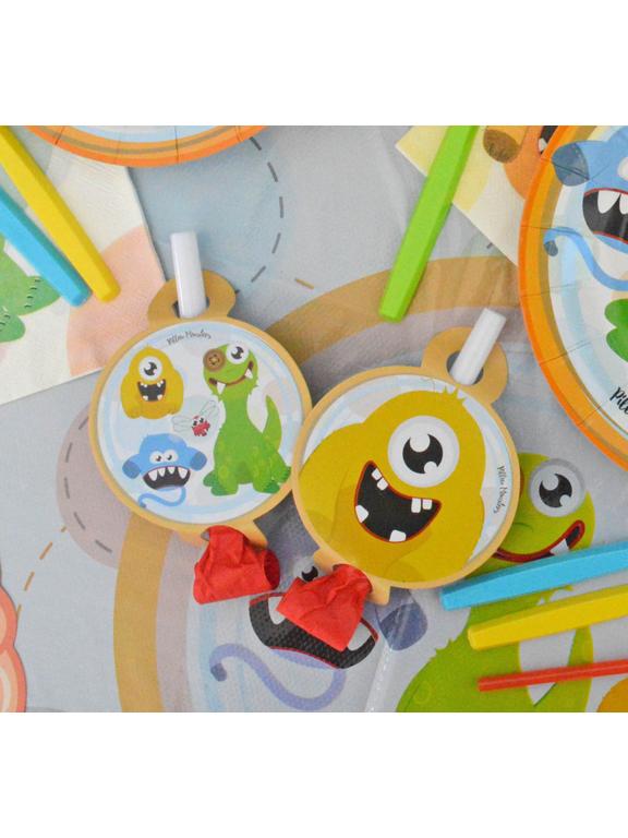 Gwizdki medalion - Pillow Monsters (6 szt.)