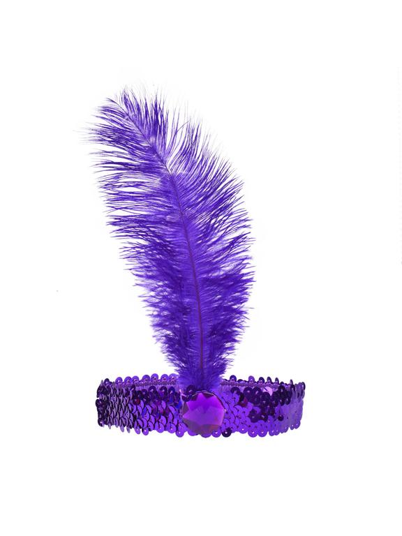 Opaska charleston fioletowa