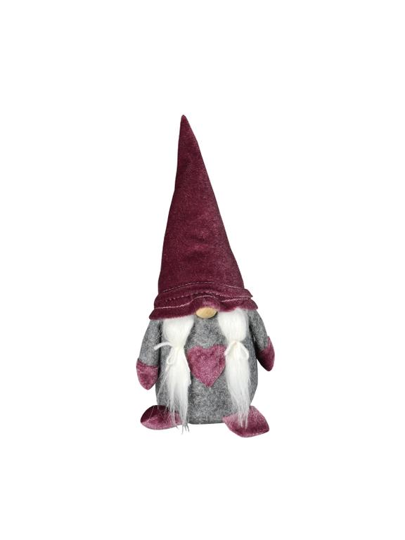 Skrzat z welurową czapką - różowy