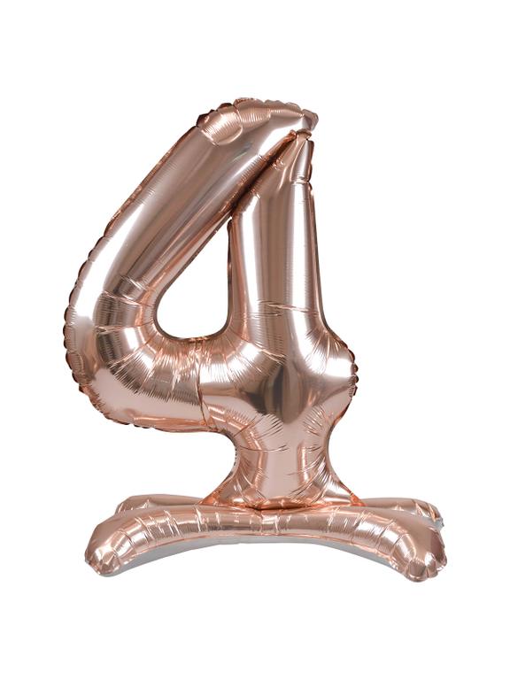 Balon foliowy cyferka XXL stojący nr 4