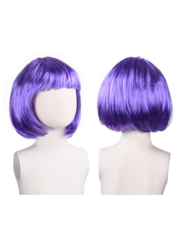 Peruka bob fioletowa