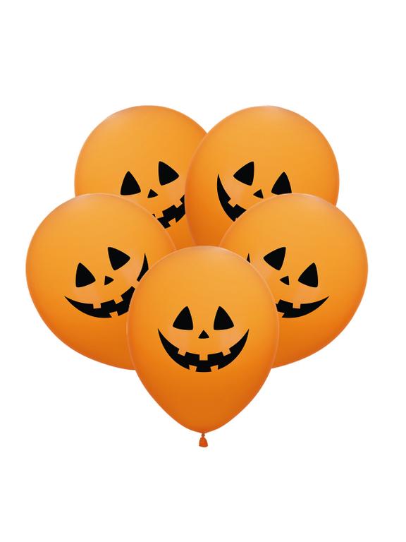 Balony z nadrukiem - dynie (5 szt.)