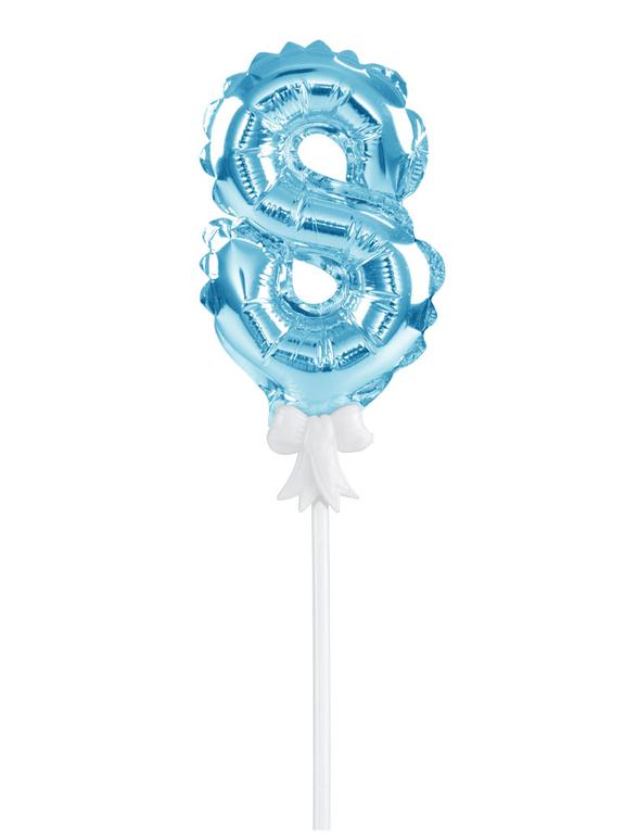 Balon foliowy na patyczku nr 8 niebieski