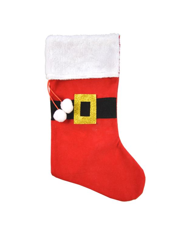 Skarpeta świąteczna z paskiem