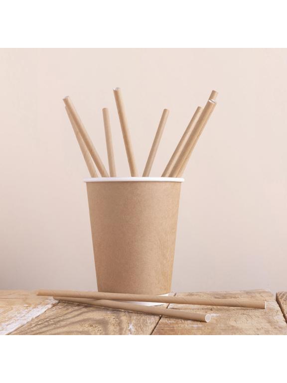 Słomki papierowe kraftowe (12 szt.) - FSC Mix Credit