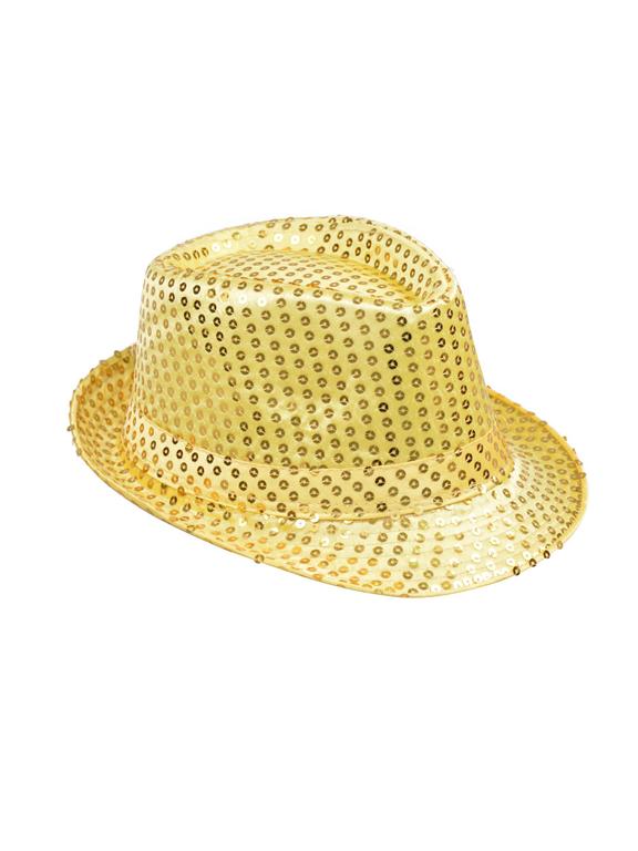 Kapelusz cekiny złoty