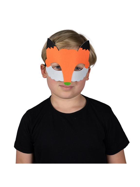 Filcowa maska zwierzątka - lis