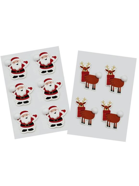 Naklejki z pomponikami