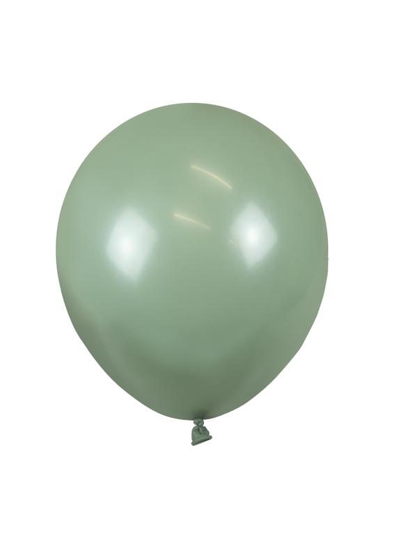 Balony pastelowe jednokolorowe szałwiowe (10 szt.)