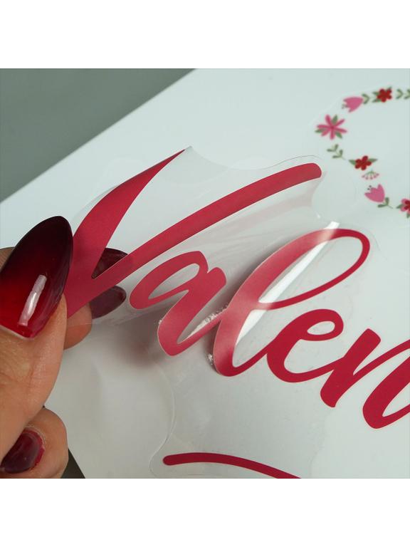 Walentynkowa dekoracja okna - elektrostatyczna