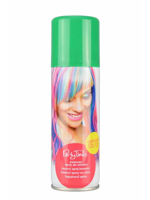 Kolorowy spray do włosów zielony