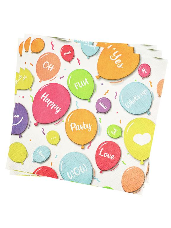 Serwetki - Happy Balloons (20 szt.) - FSC Mix Credit