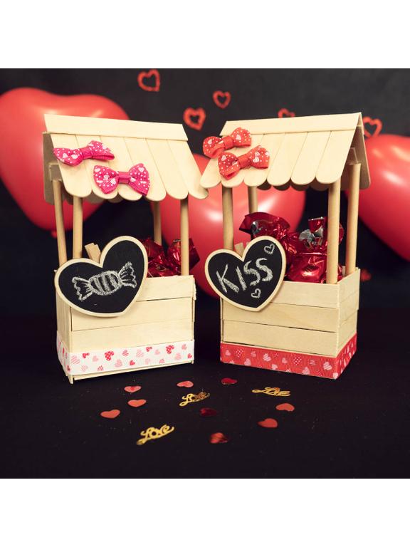 Serca - klamerki z tablicówką (4 szt.)