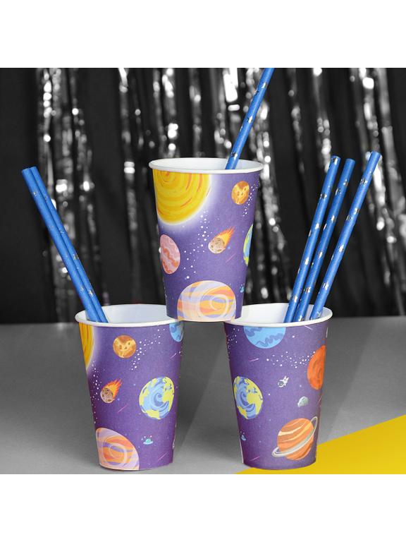 Kubki papierowe - Galaxy (8 szt.)