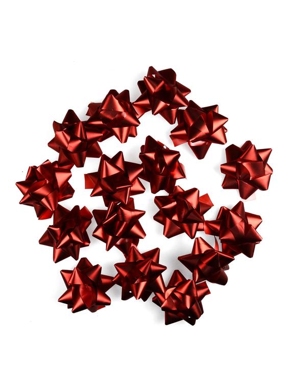 Kokardki samoprzylepne (16 szt.) czerwone