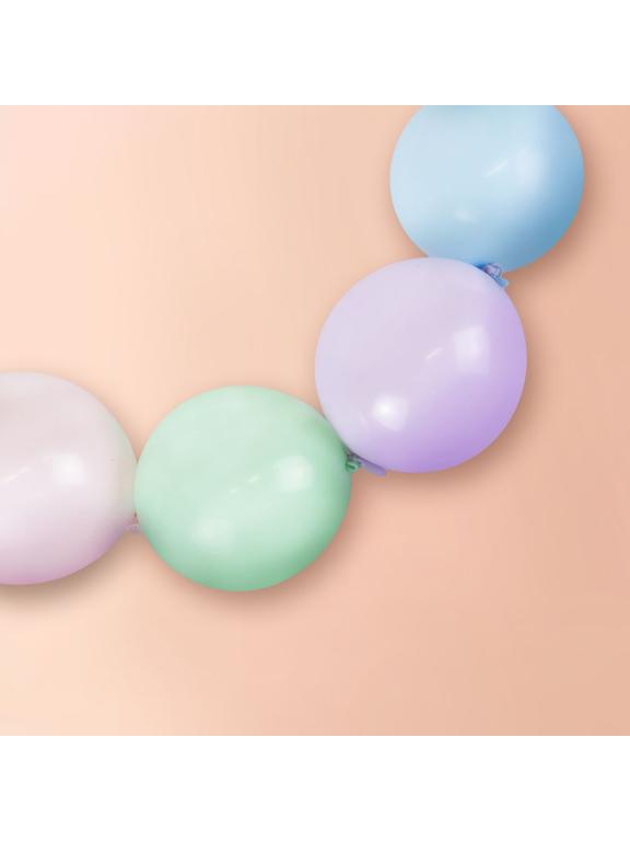 Balony pastelowe z łącznikiem (10 szt.)
