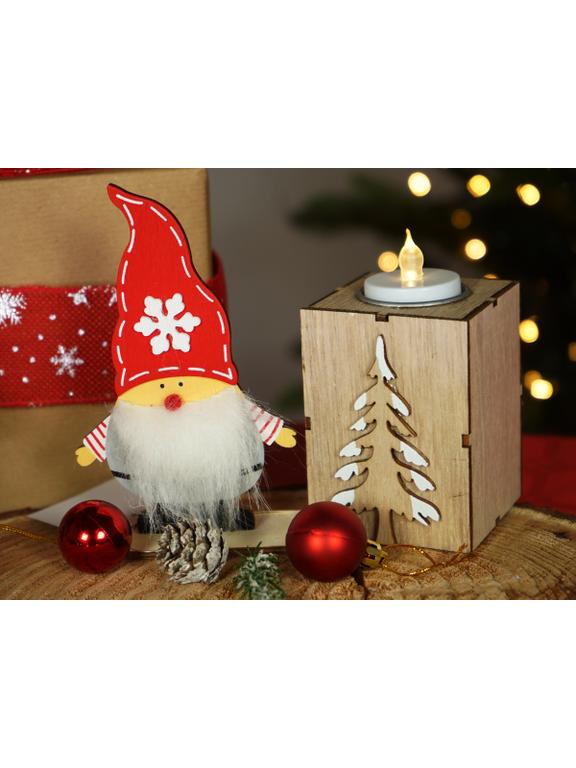 Świecznik drewniany